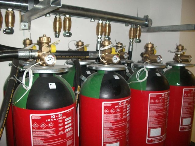Gas extinguishing (IG 55)